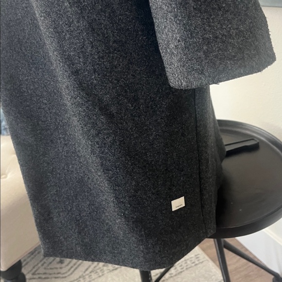 Vuori Soho Melton Trench Coat Dark Gray Winter Jacket Size Large - Picture 8 of 12